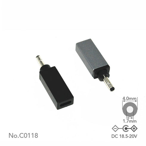 USB-C 轉 DC 適配器尖端 I 4.0x1.7mm